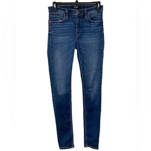 Hudson Nico Mid-Rise Super Skinny Med Gowr Wash Jeans Women's Size 27 Denim